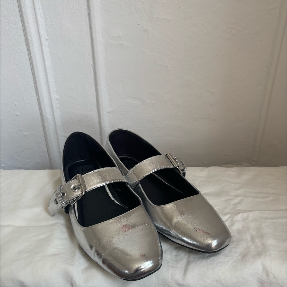 Dolce Vita Silver Mary Janes